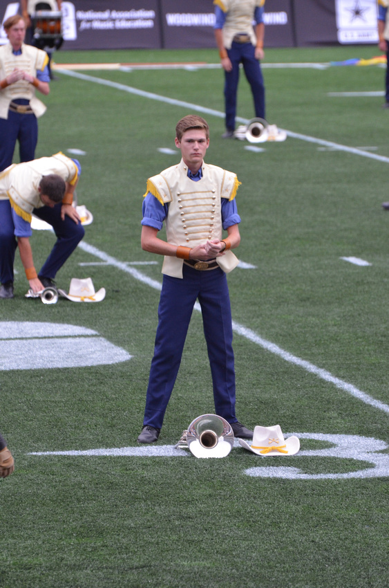a member of the Troopers preparing for their 2016 show